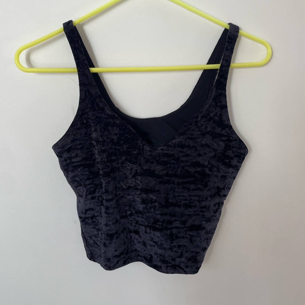 Lululemon Crushed Velvet Align Tank Navy